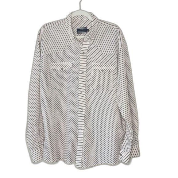 Mens Vintage Sergio Vadducci Button Down Striped Shirt XL #02 - Picture 1 of 8